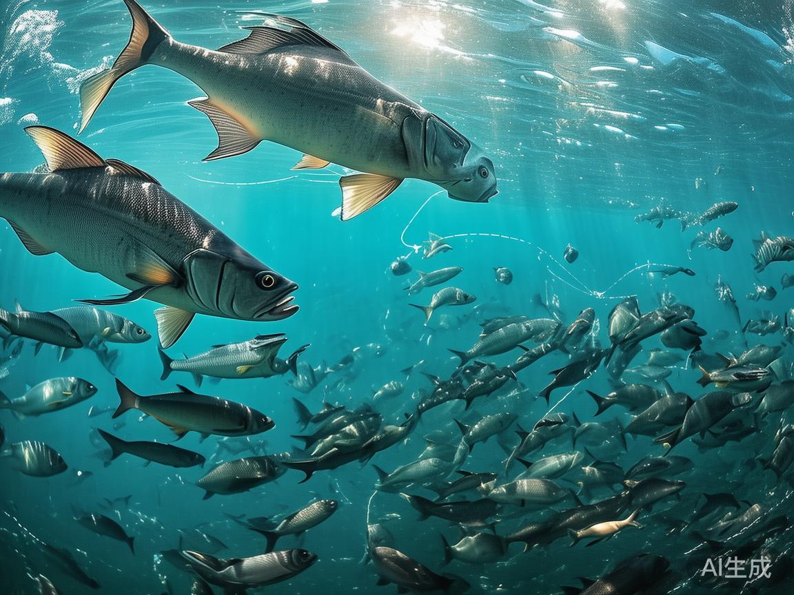 每种鱼类的速度和移动路径都不同，掌握它们的惯性和出